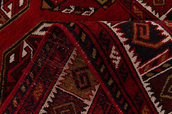 2' 9 x 9' 10 Hand Knotted Afghan Ersari Wool Runner Rug