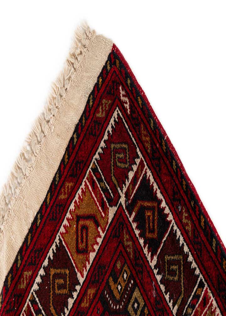 2' 9 x 9' 10 Hand Knotted Afghan Ersari Wool Runner Rug