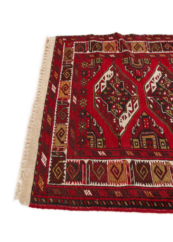 2' 9 x 9' 10 Hand Knotted Afghan Ersari Wool Runner Rug
