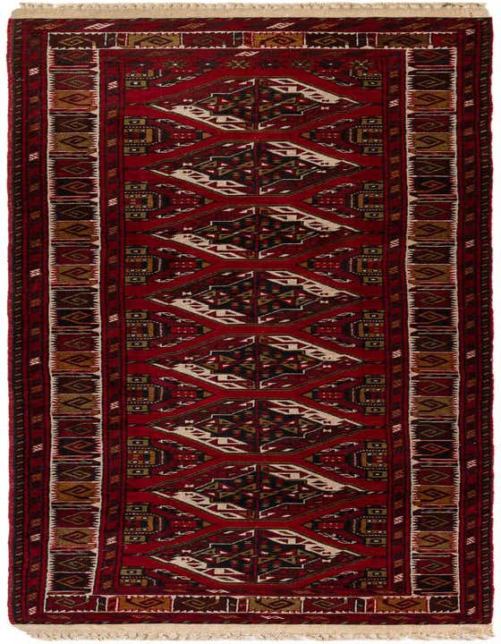 2' 9 x 9' 10 Hand Knotted Afghan Ersari Wool Runner Rug