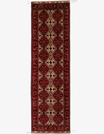 3' x 10' 1 Hand Knotted Afghan Ersari Wool Runner Rug