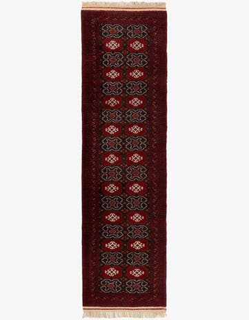 2' 7 x 10' 1 Hand Knotted Afghan Ersari Wool Runner Rug