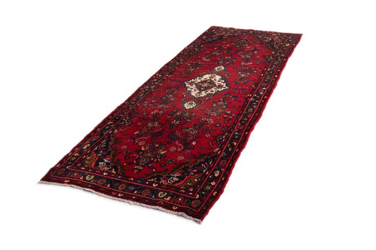 Detail image of 3' 6 x 10' 2 Afshar Wool Runner Rug