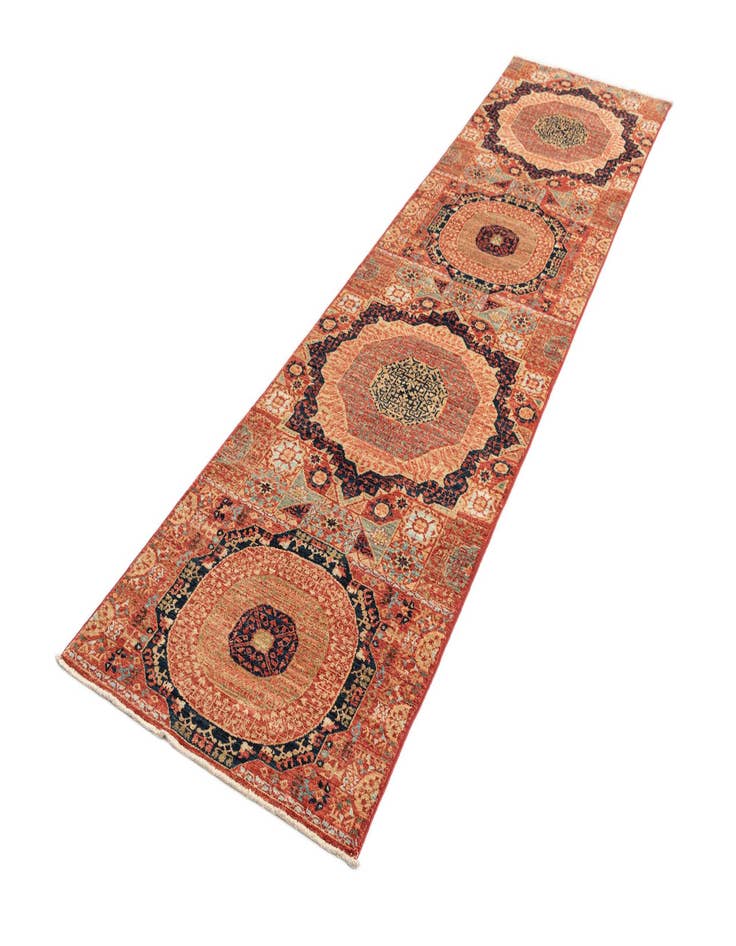 Detail image of 2' 4 x 9' 9 Amina Wool Runner Rug