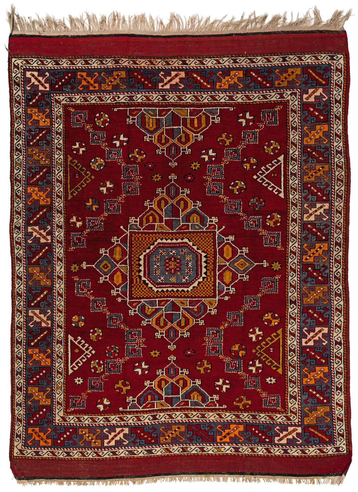 6' x 7' 10 Hand Knotted Anatolian Wool Runner Rug