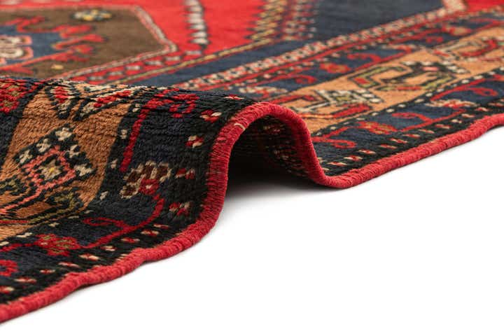 3' 7 x 7' 2 Hand Knotted Anatolian Oriental Wool Runner Rug