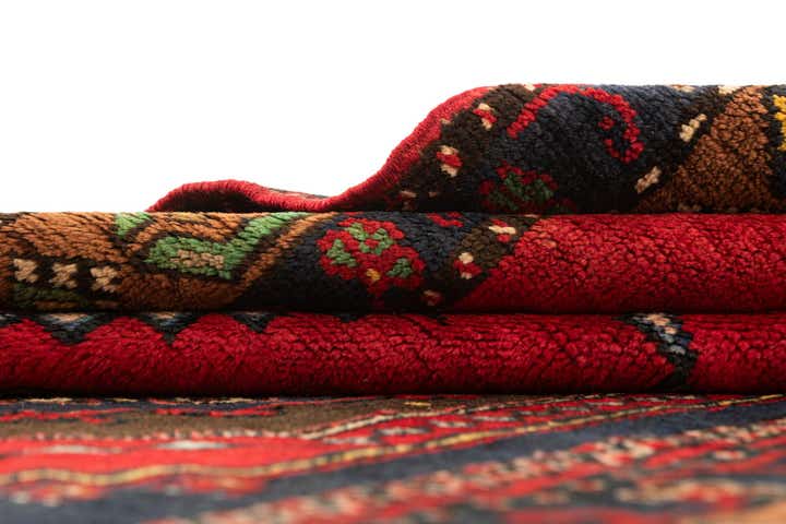 3' 7 x 7' 2 Hand Knotted Anatolian Oriental Wool Runner Rug