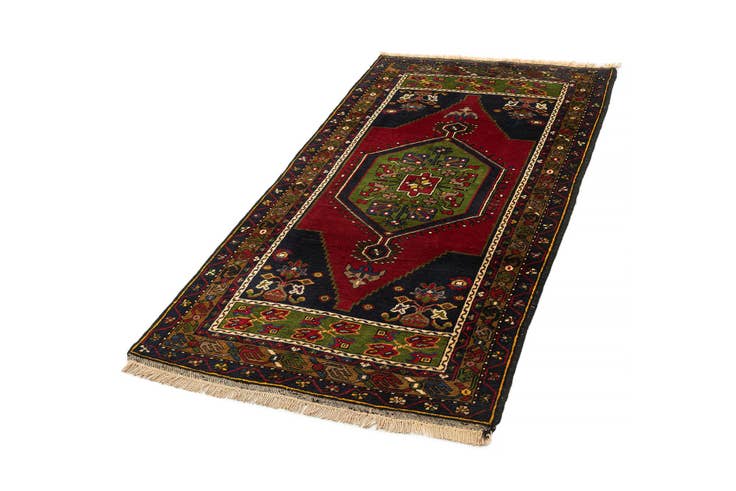 Detail image of 3' 3 x 6' 6 Hand Knotted Anatolian Wool Runner Rug