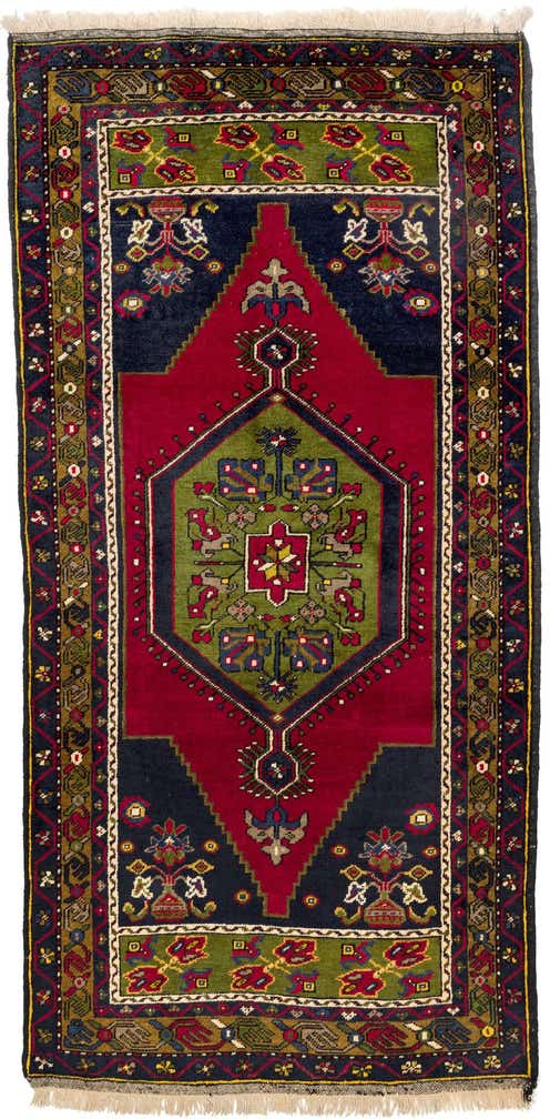 3' 3 x 6' 6 Hand Knotted Anatolian Wool Runner Rug