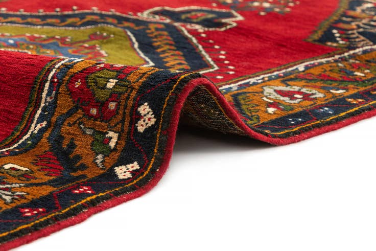 Detail image of 3' 3 x 6' 8 Hand Knotted Anatolian Wool Runner Rug