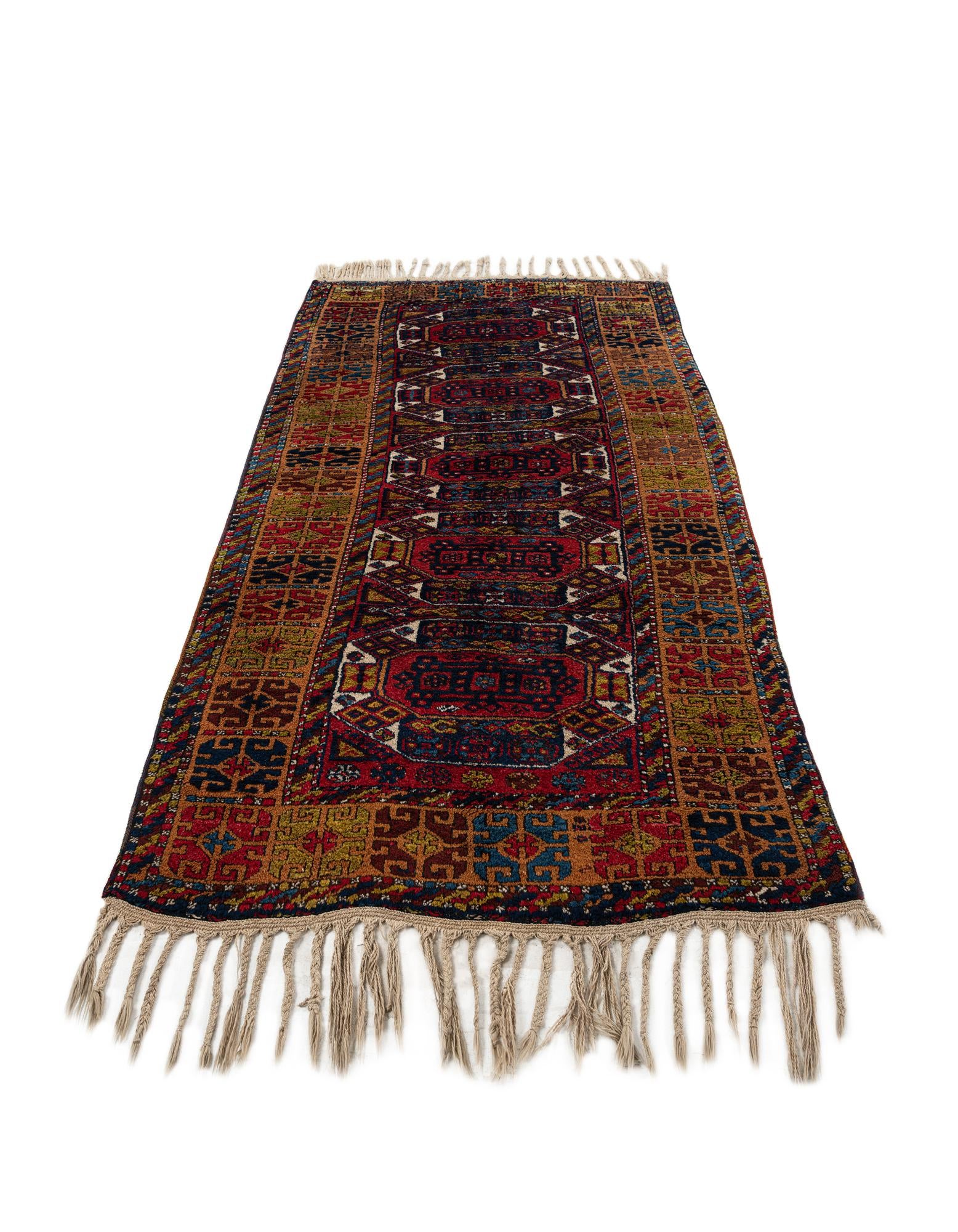 4' 7 x 8' 10 Hand Knotted Anatolian Wool Runner Rug