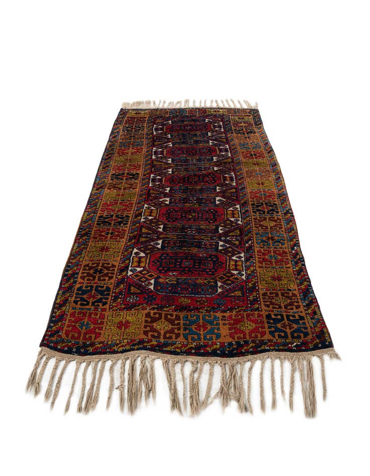 Detail image of 4' 7 x 8' 10 Hand Knotted Anatolian Wool Runner Rug