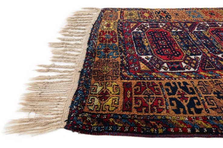 Detail image of 4' 7 x 8' 10 Hand Knotted Anatolian Wool Runner Rug