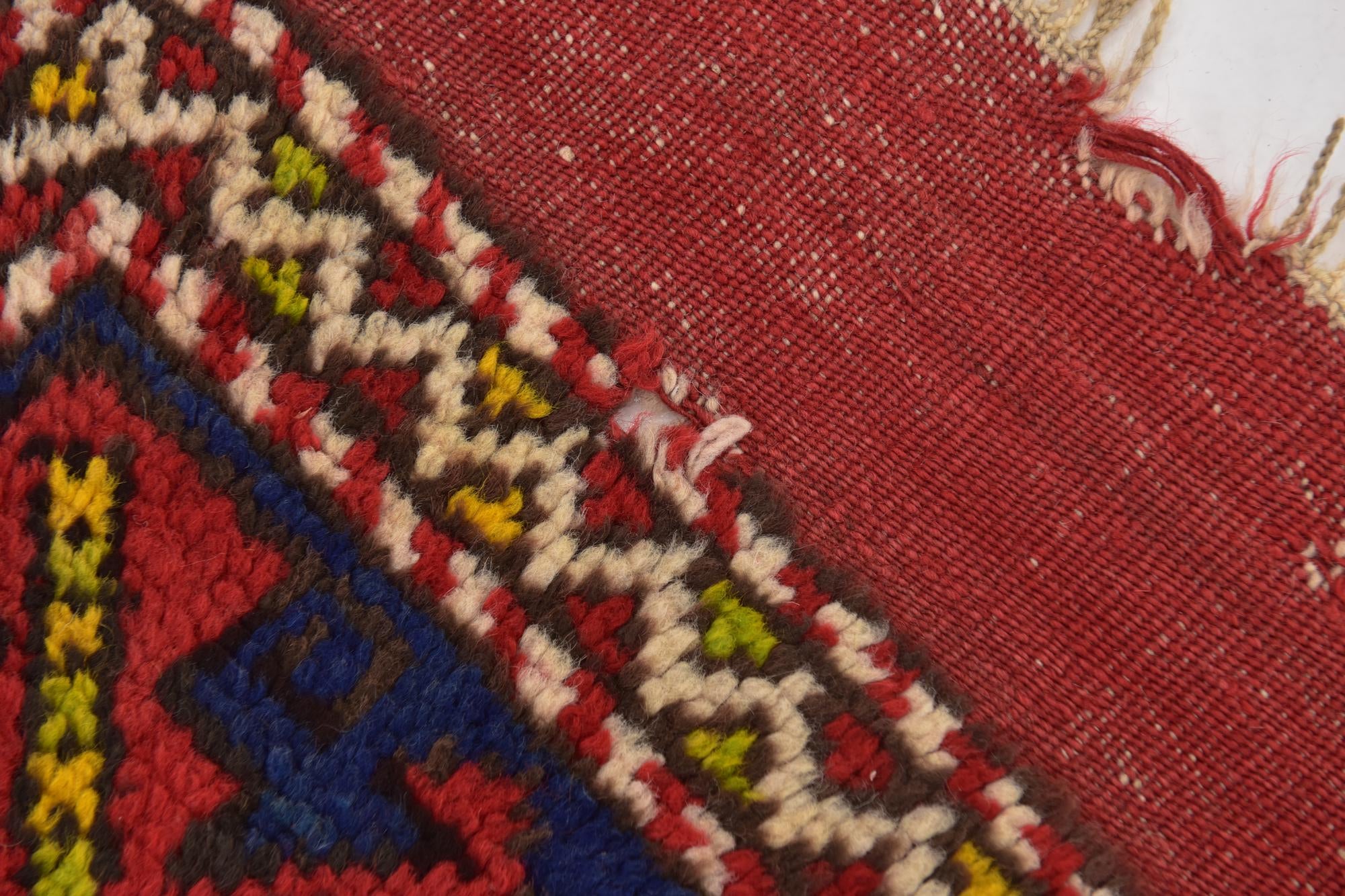4' 7 x 7' Hand Knotted Anatolian Oriental Wool Runner Rug