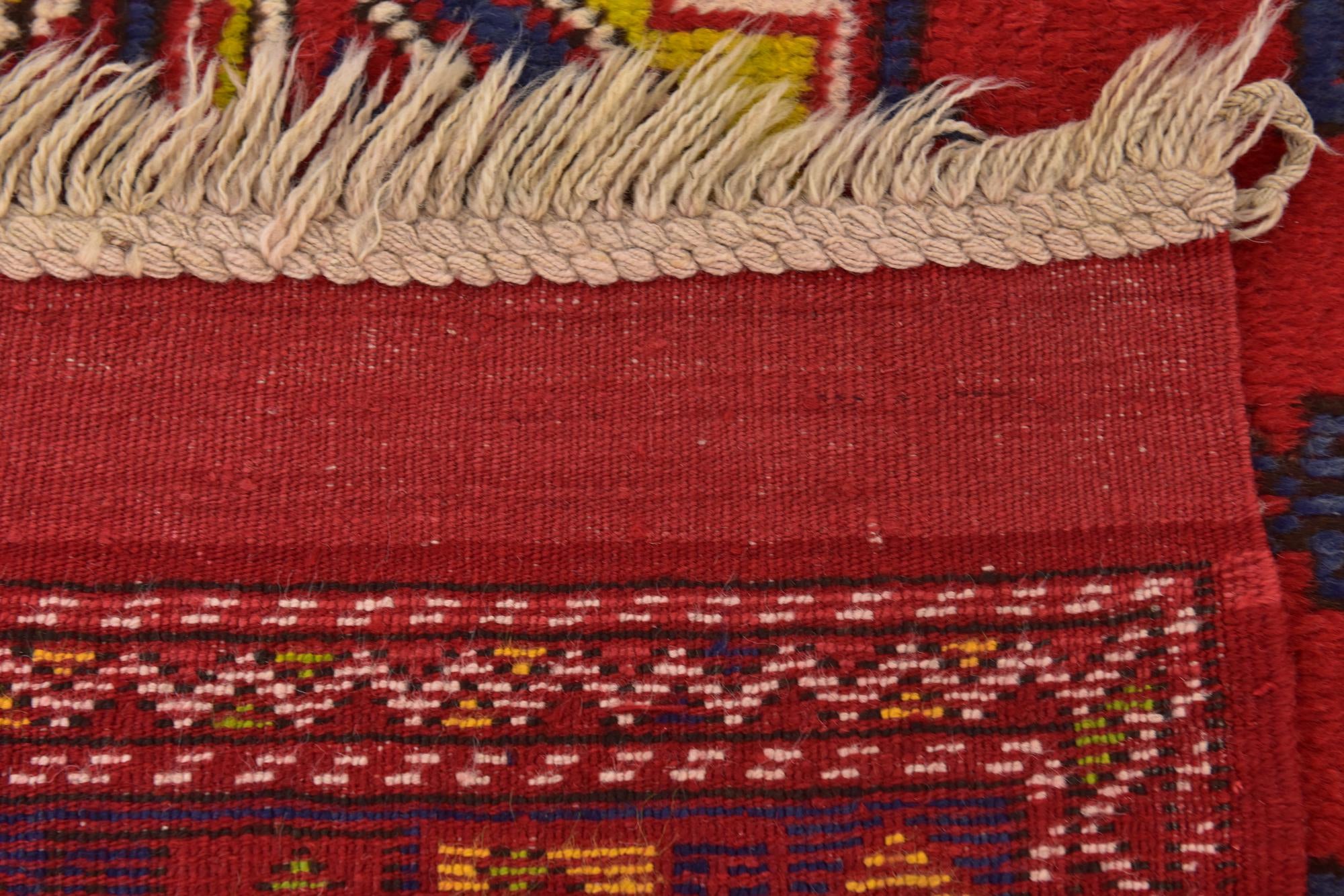 4' 7 x 7' Hand Knotted Anatolian Oriental Wool Runner Rug