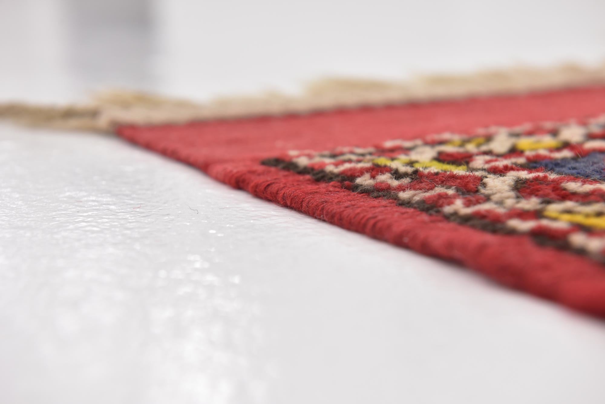4' 7 x 7' Hand Knotted Anatolian Oriental Wool Runner Rug