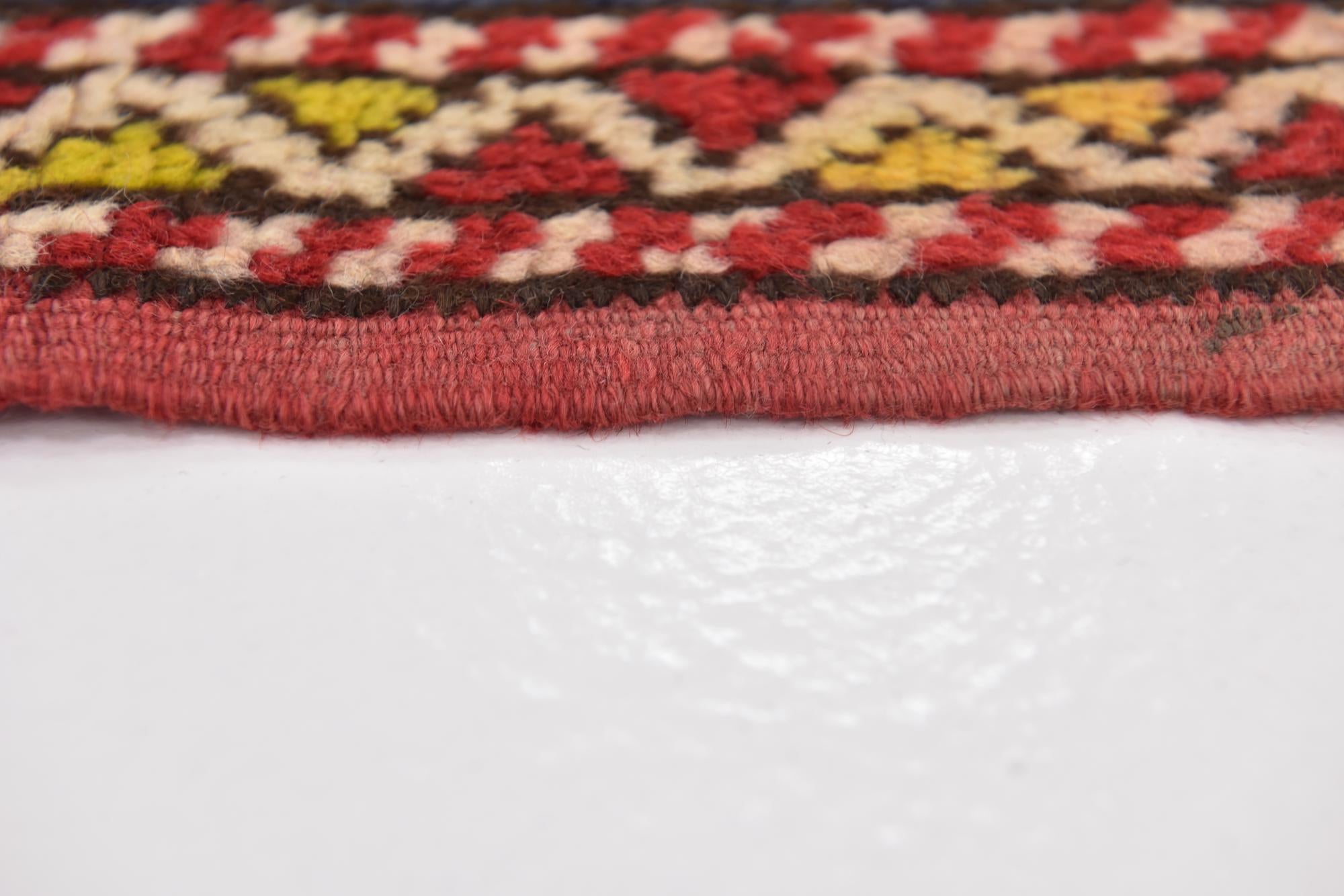 4' 7 x 7' Hand Knotted Anatolian Oriental Wool Runner Rug