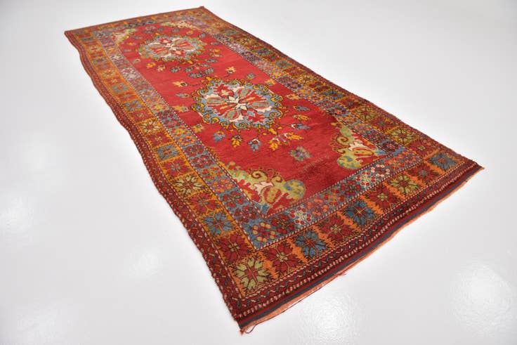 Detail image of 5' 5 x 12' 10 Hand Knotted Anatolian Wool Runner Rug