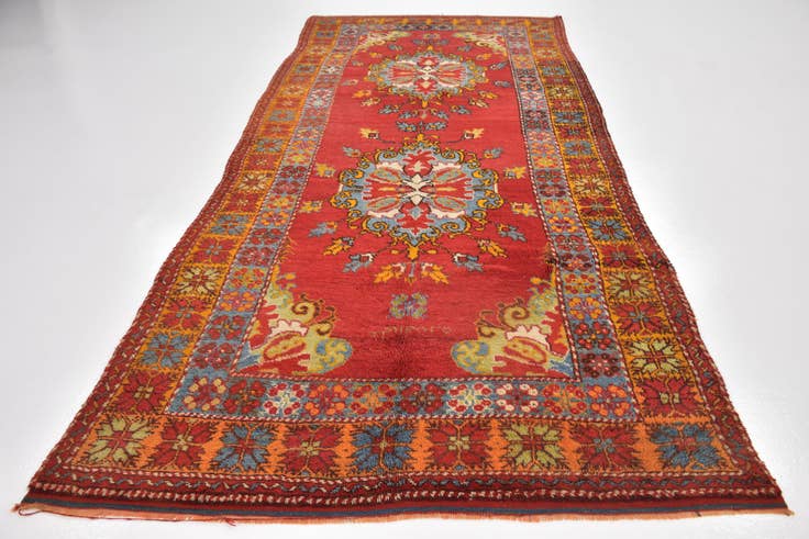 Detail image of 5' 5 x 12' 10 Hand Knotted Anatolian Wool Runner Rug