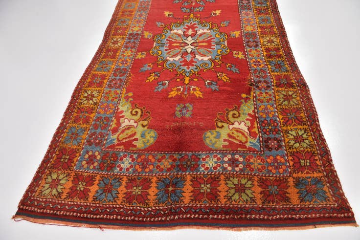 Detail image of 5' 5 x 12' 10 Hand Knotted Anatolian Wool Runner Rug