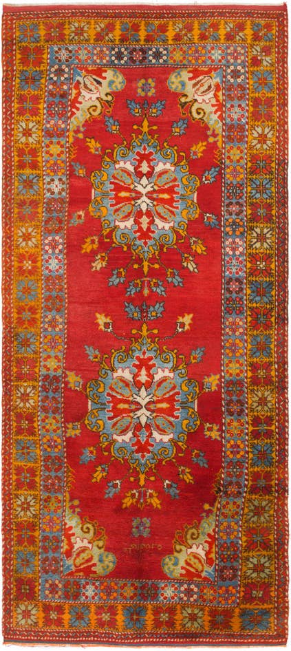 Detail image of 5' 5 x 12' 10 Hand Knotted Anatolian Wool Runner Rug