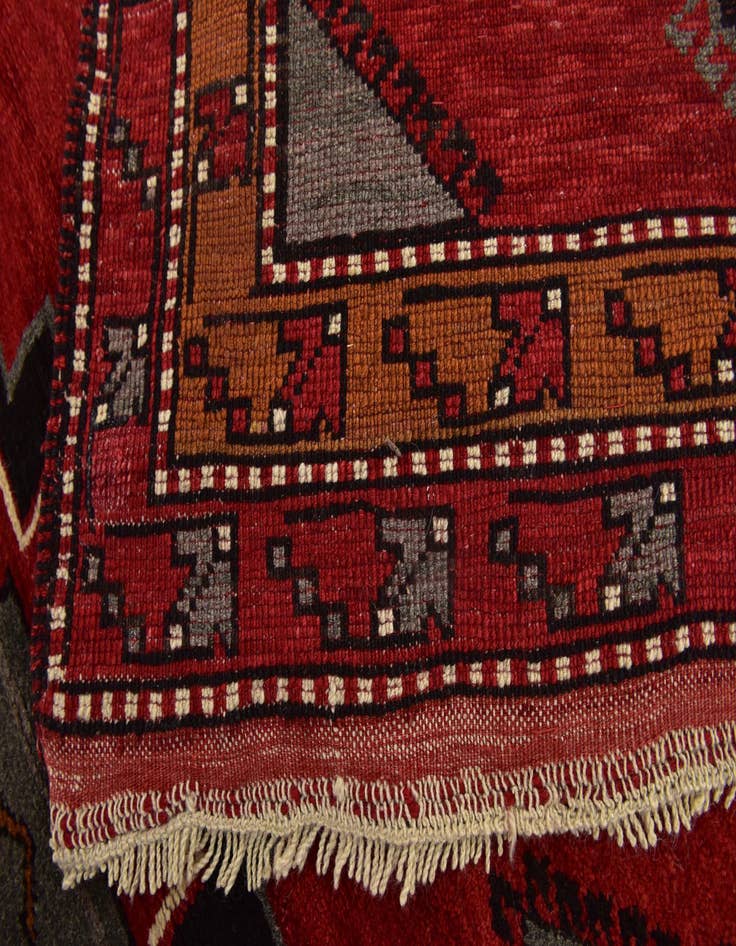Detail image of 4' x 12' 6  Hand Knotted Anatolian Wool Runner Rug