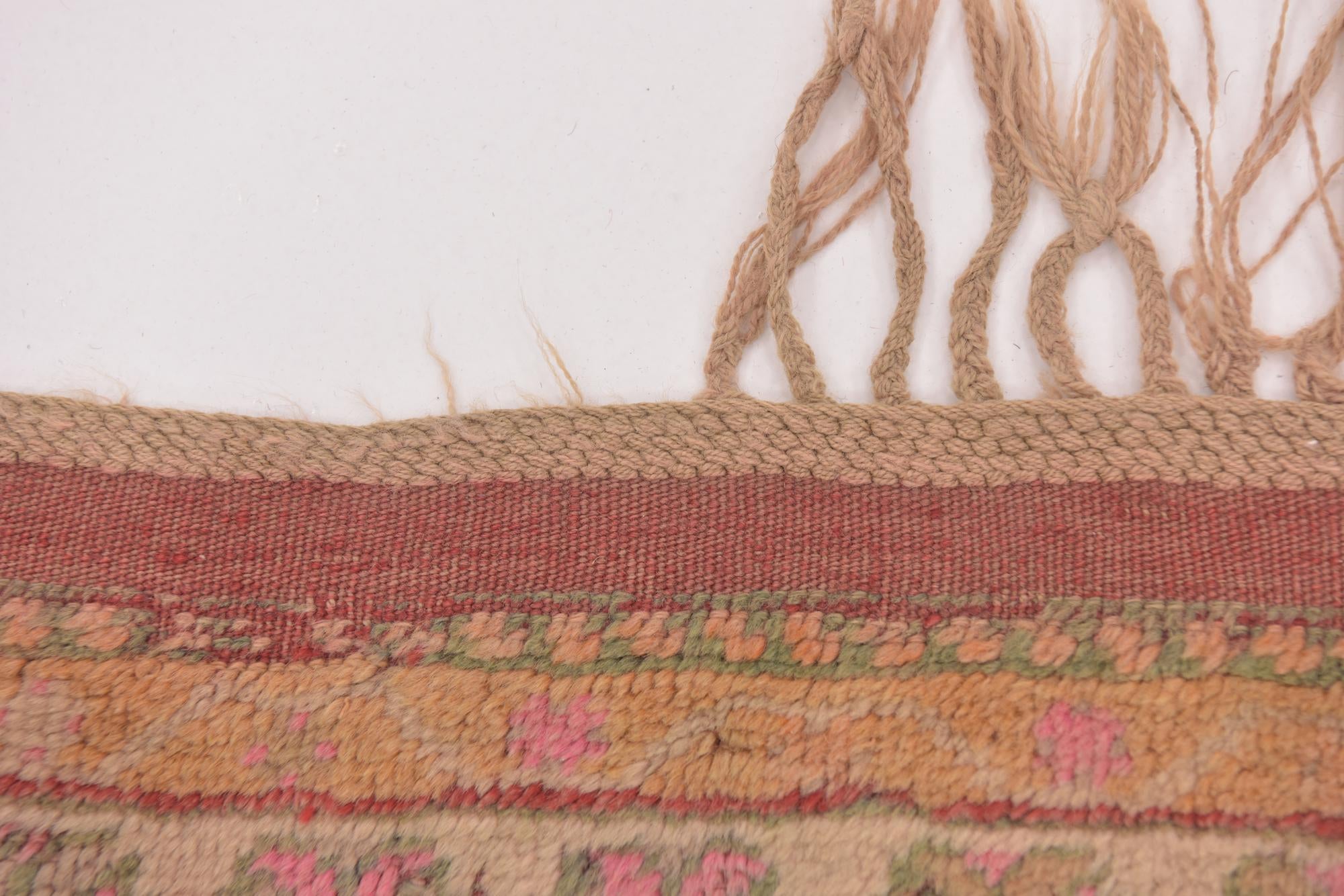 4' 6 x 7' 9 Hand Knotted Anatolian Oriental Wool Runner Rug