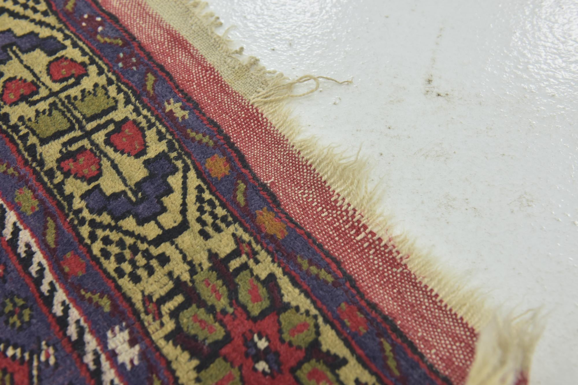 4' 4 x 7' 7 Hand Knotted Anatolian Oriental Wool Runner Rug