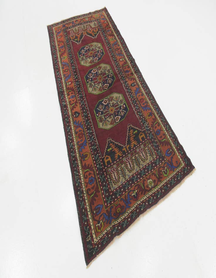 Detail image of 4' x 7' 8  Hand Knotted Anatolian Wool Runner Rug