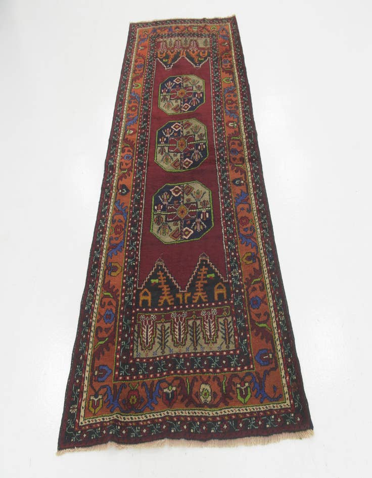 Detail image of 4' x 7' 8  Hand Knotted Anatolian Wool Runner Rug