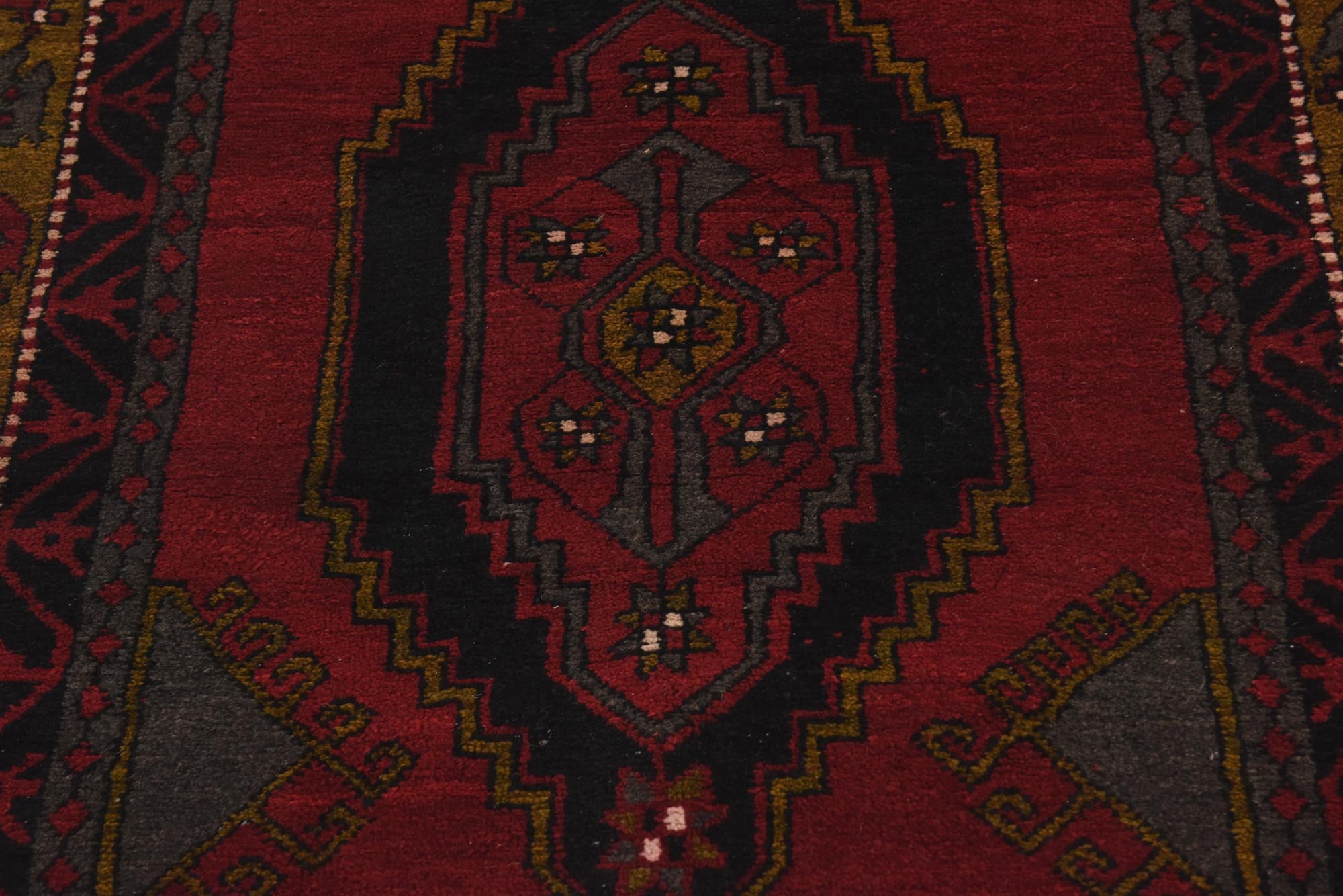 3' 9 x 11' 6 Hand Knotted Anatolian Wool Runner Rug