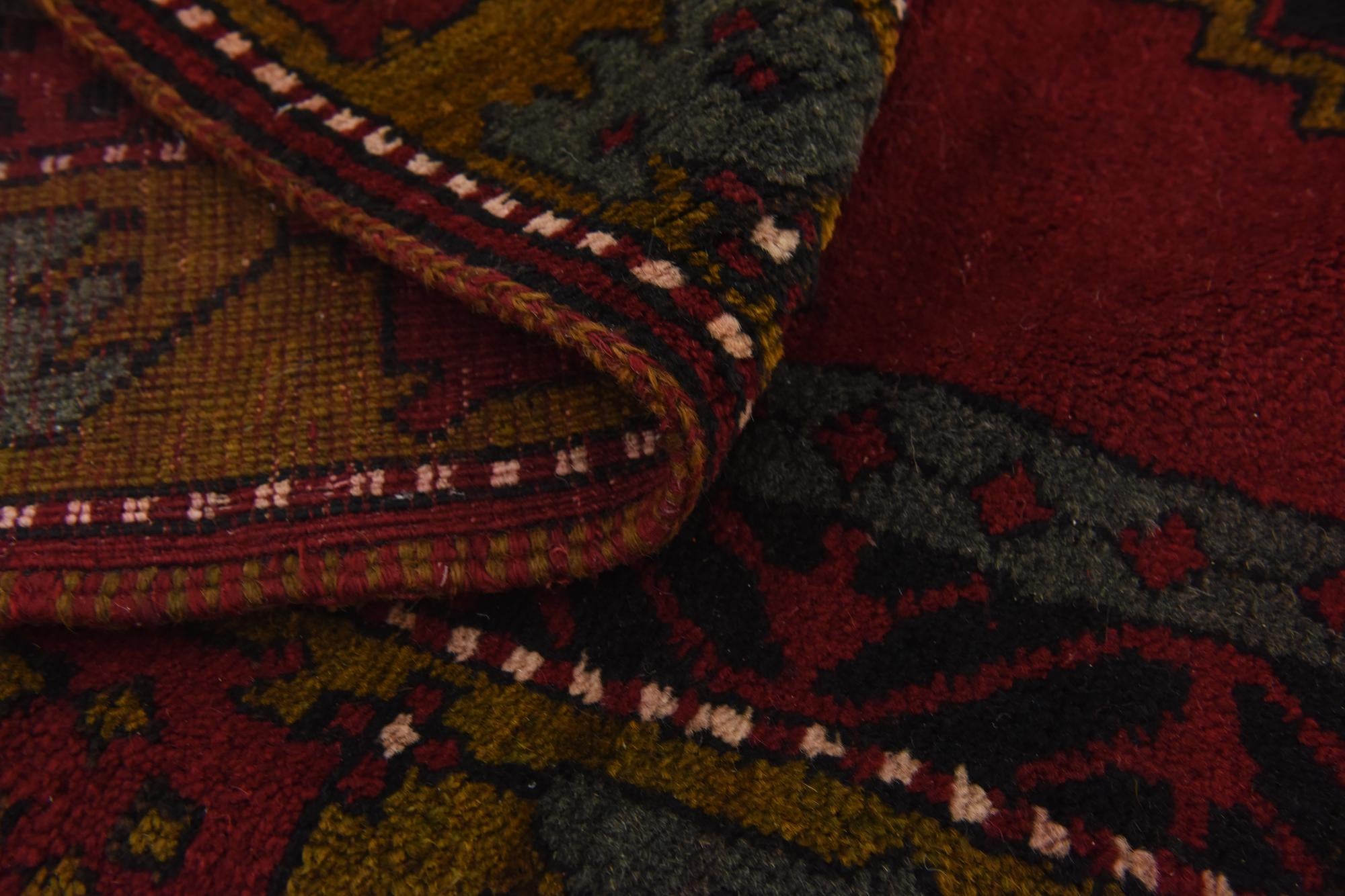 3' 9 x 11' 6 Hand Knotted Anatolian Wool Runner Rug