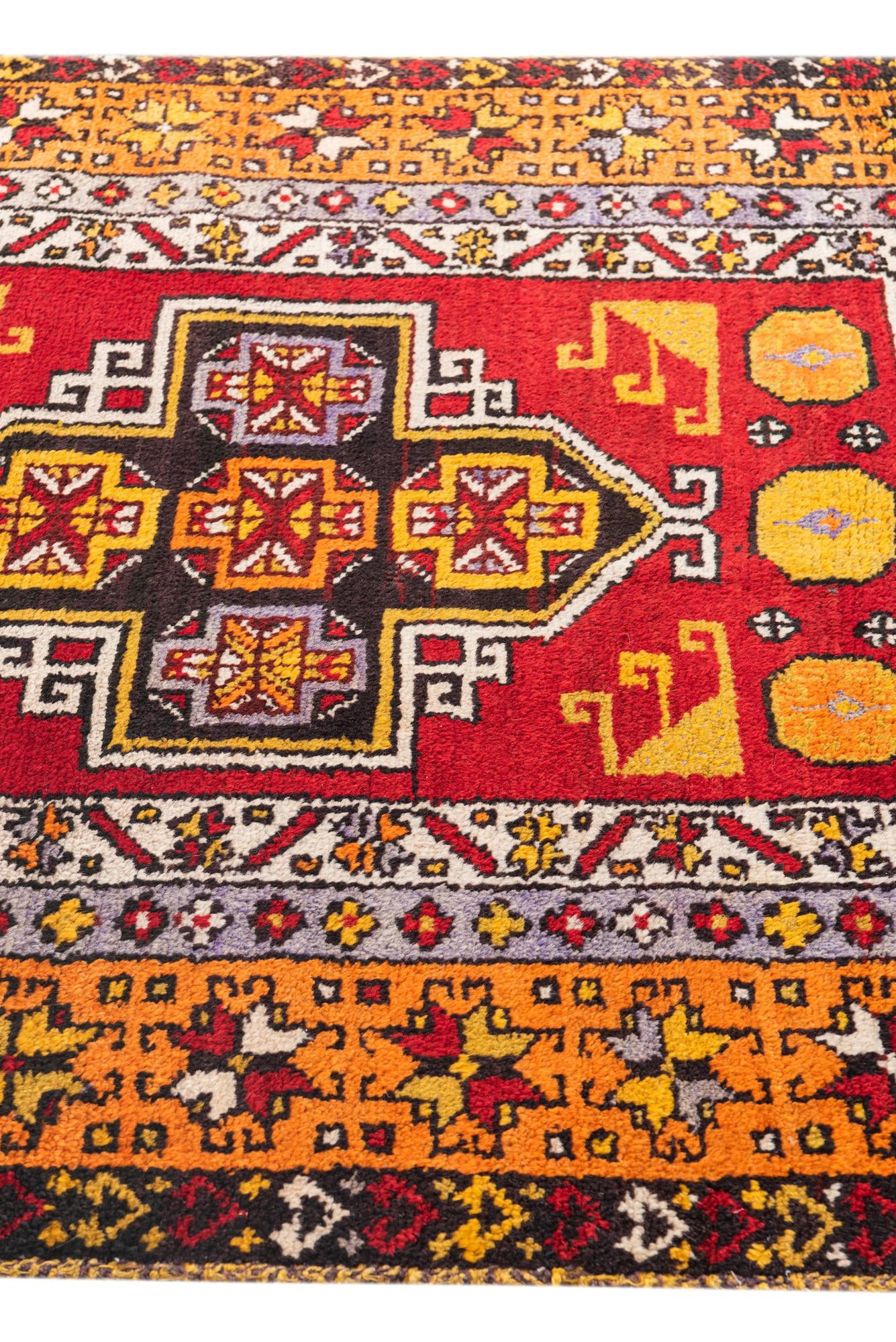 4' 4 x 15' 4 Hand Knotted Anatolian Oriental Wool Runner Rug