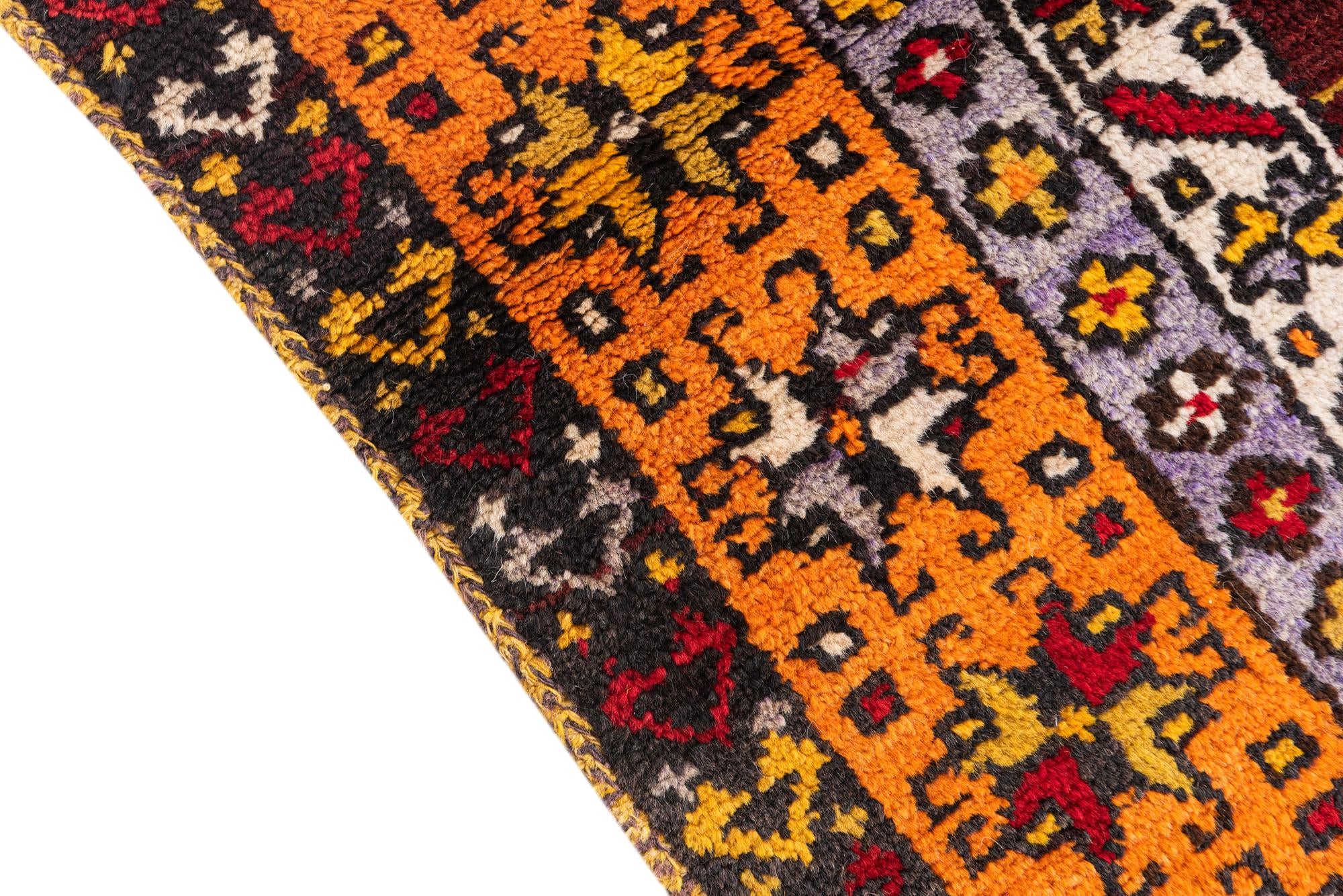 4' 4 x 15' 4 Hand Knotted Anatolian Oriental Wool Runner Rug