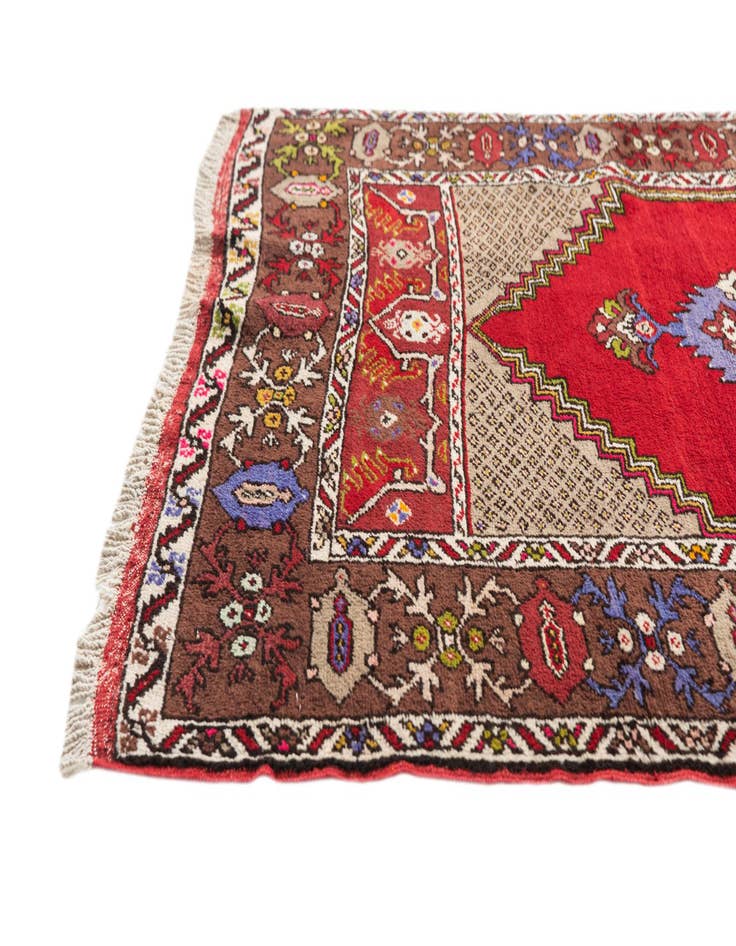 Detail image of 3' 6 x 10' 8  Hand Knotted Anatolian Oriental Wool Runner Rug