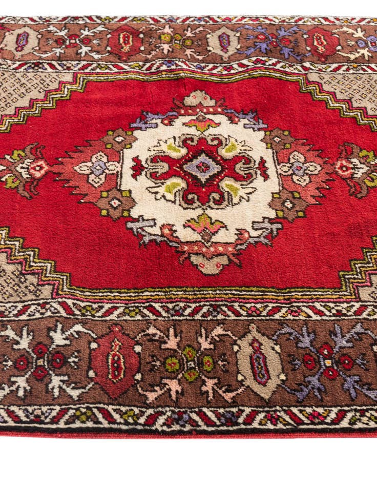 Detail image of 3' 6 x 10' 8  Hand Knotted Anatolian Oriental Wool Runner Rug