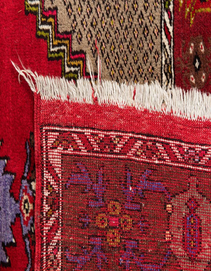 Detail image of 3' 6 x 10' 8  Hand Knotted Anatolian Oriental Wool Runner Rug
