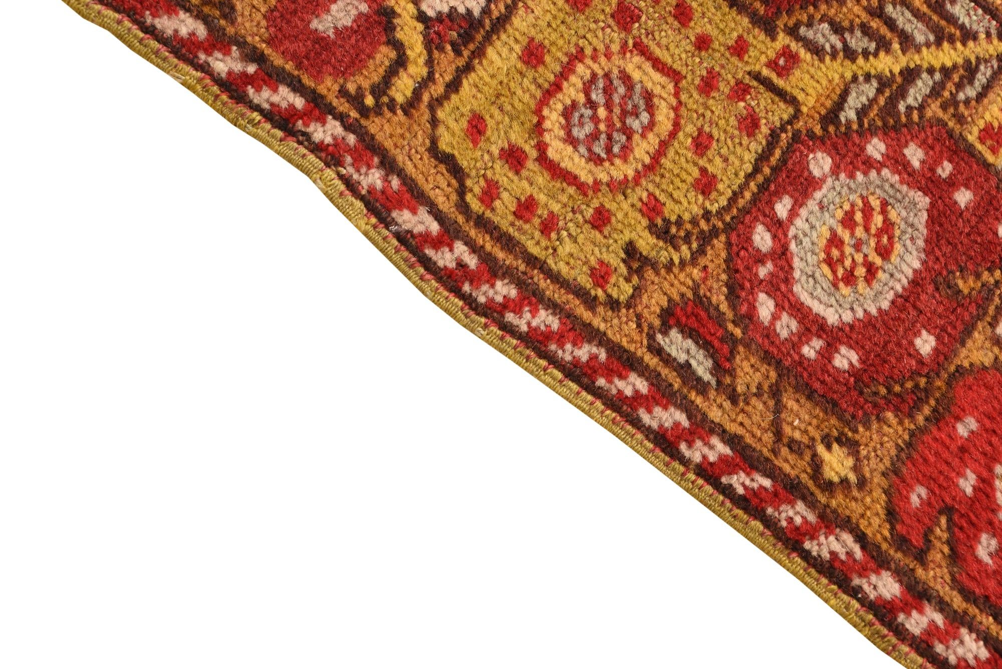3' 5 x 14' 2 Hand Knotted Anatolian Oriental Wool Runner Rug