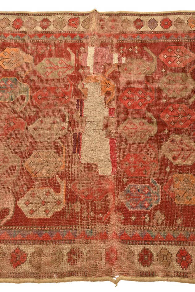 Detail image of 3' 3 x 6' 1 Hand Knotted Anatolian Oriental Wool Runner Rug