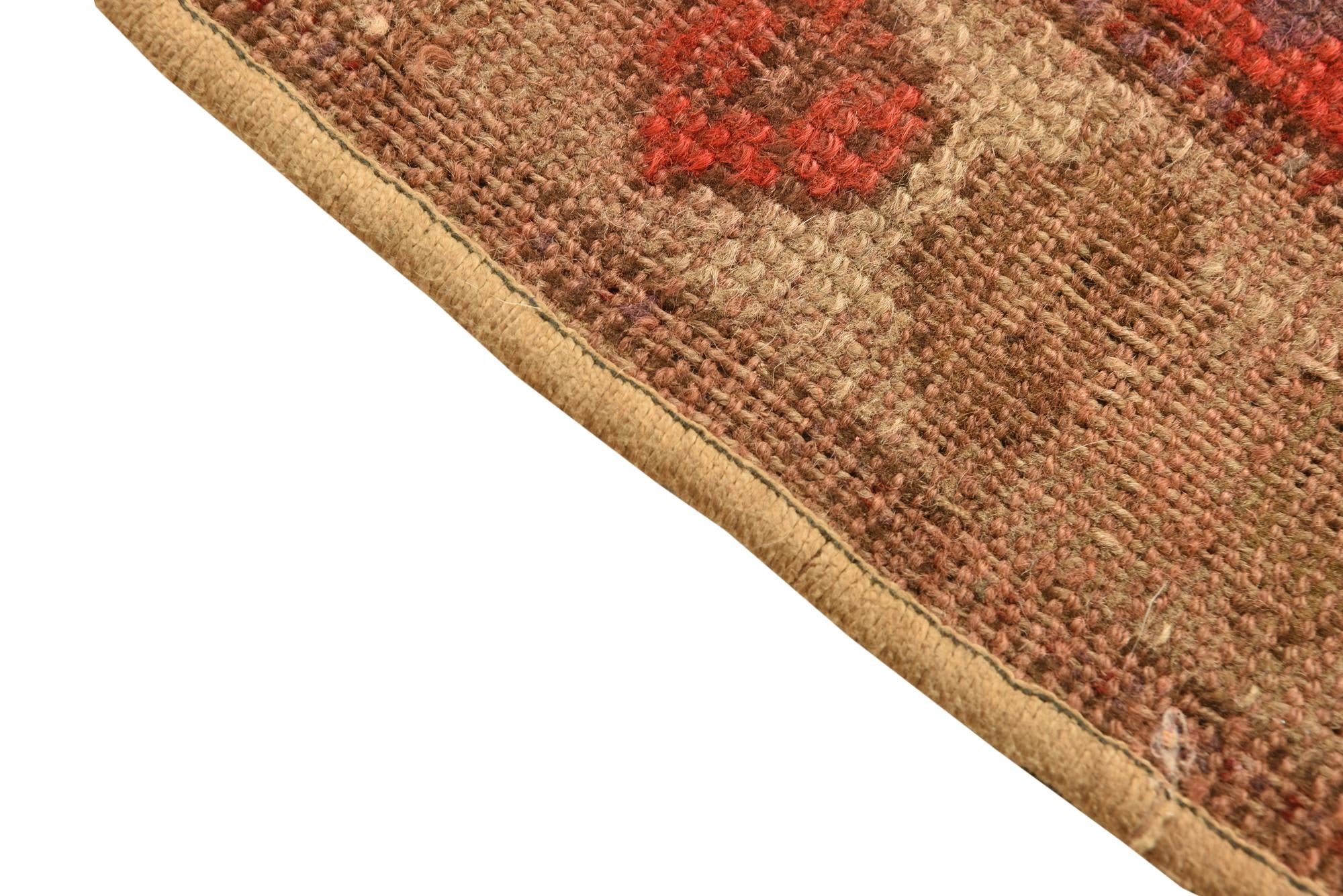 3' 3 x 6' 1 Hand Knotted Anatolian Oriental Wool Runner Rug