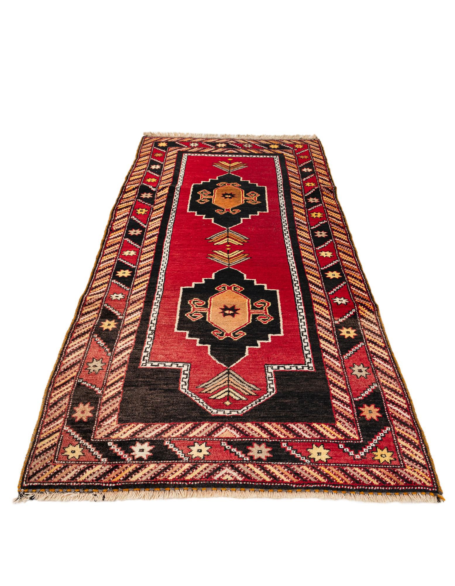 3' 3 x 7' Hand Knotted Anatolian Wool Runner Rug