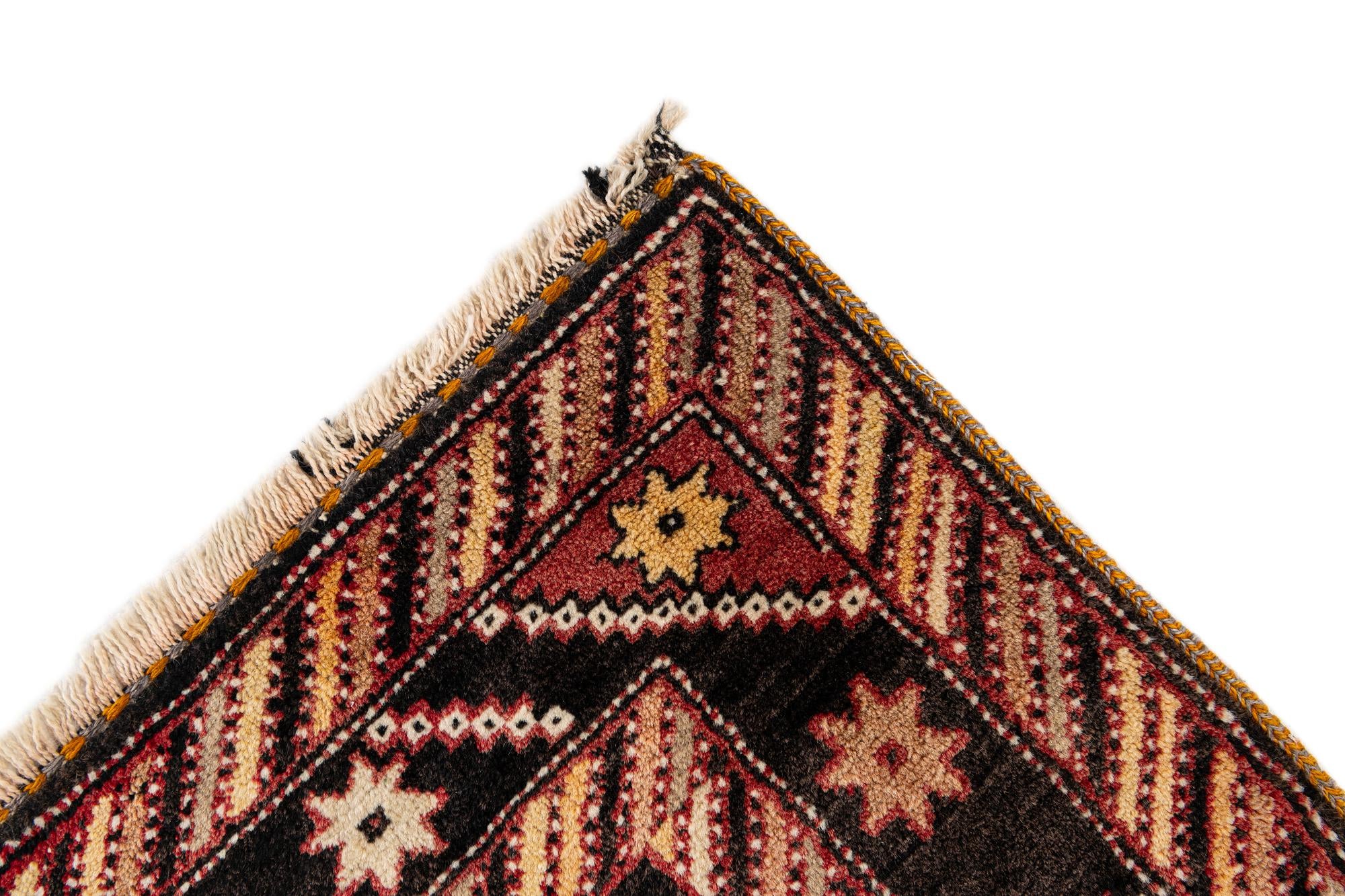 3' 3 x 7' Hand Knotted Anatolian Wool Runner Rug