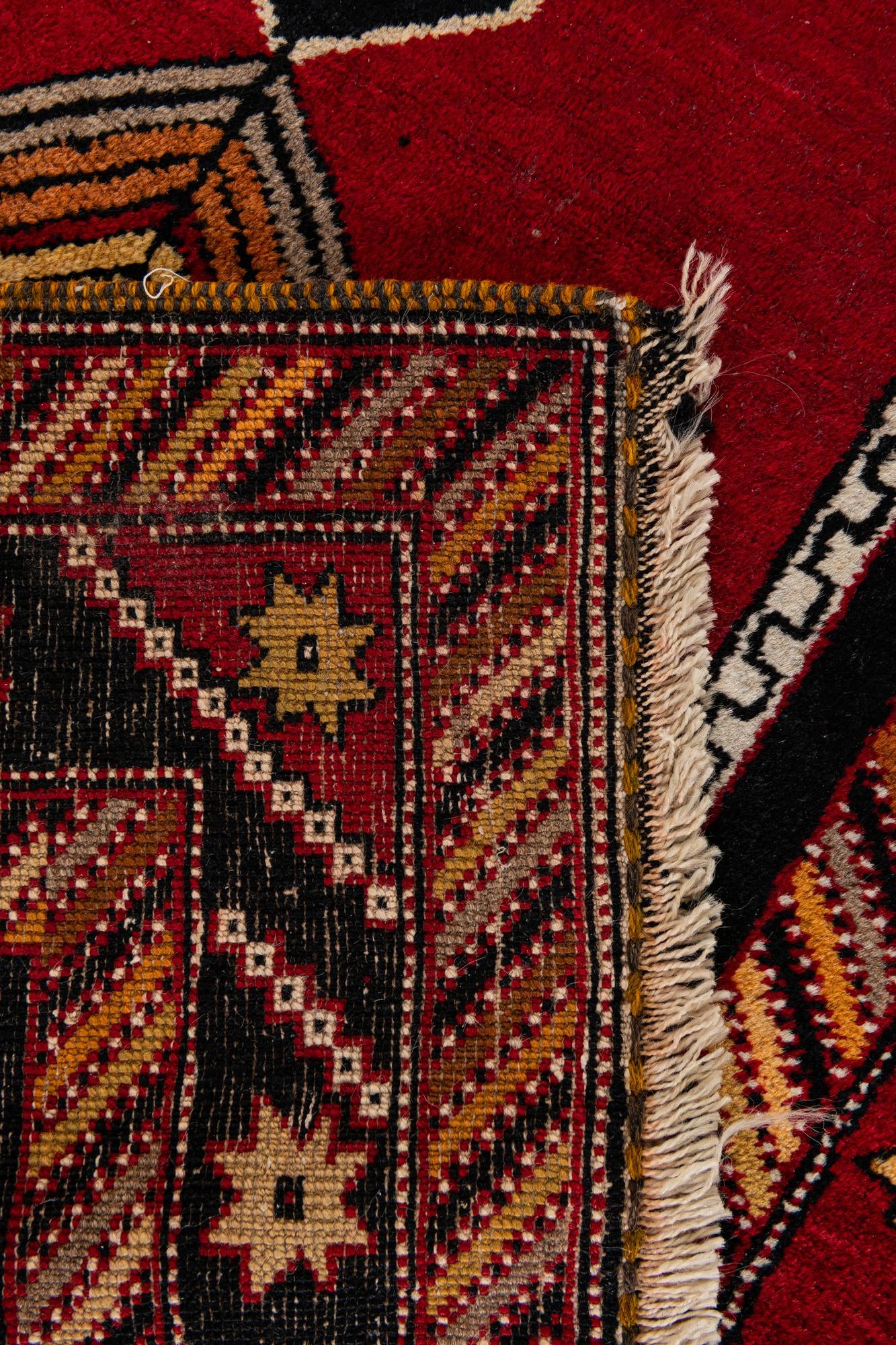 3' 3 x 7' Hand Knotted Anatolian Wool Runner Rug
