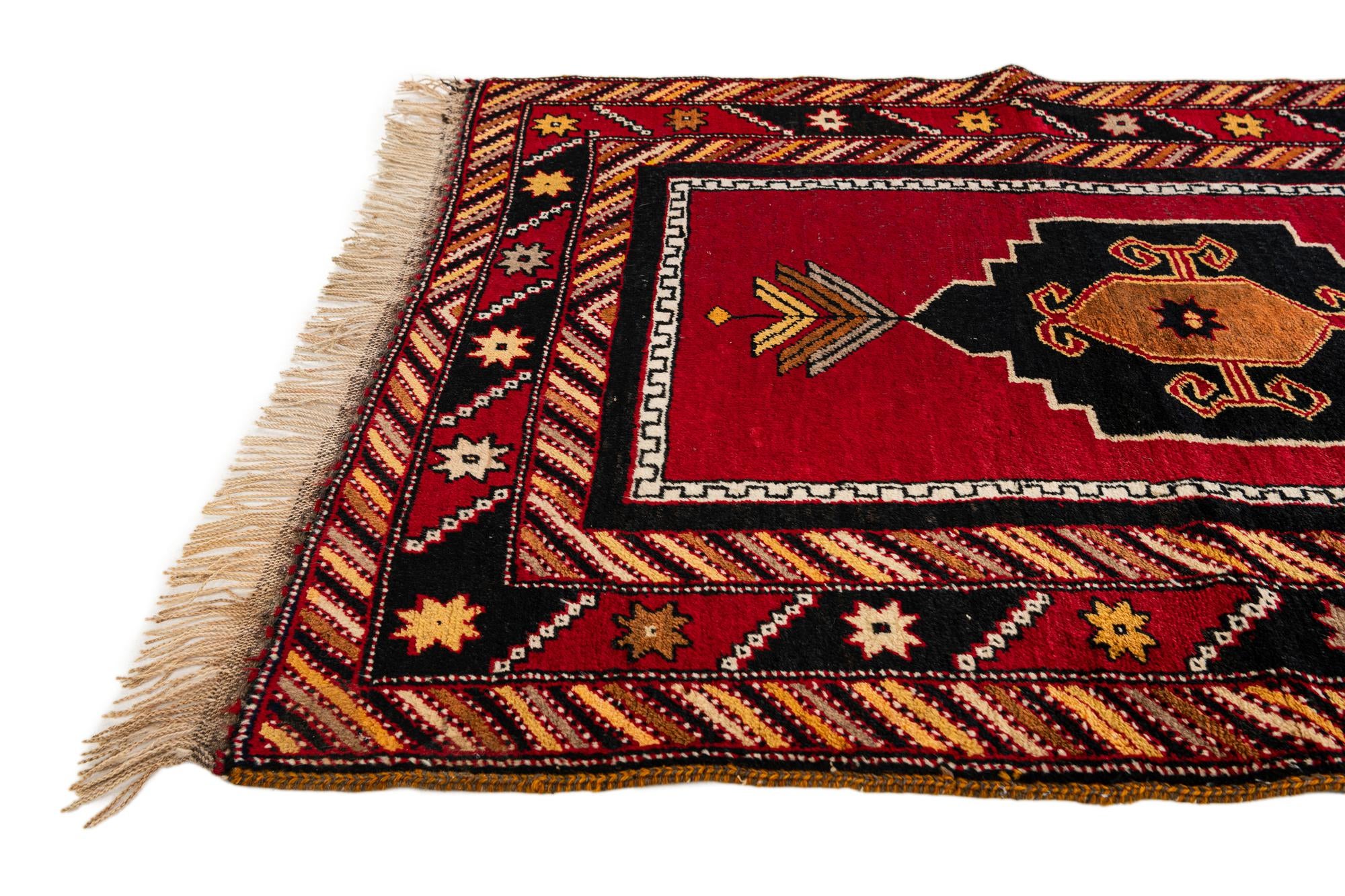 3' 3 x 7' Hand Knotted Anatolian Wool Runner Rug
