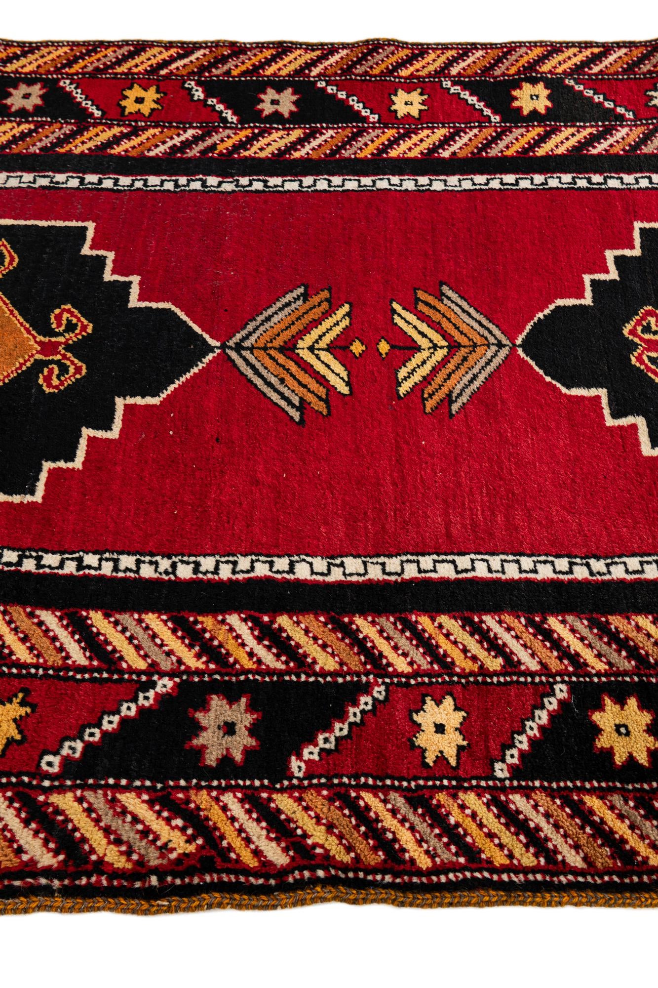 3' 3 x 7' Hand Knotted Anatolian Wool Runner Rug