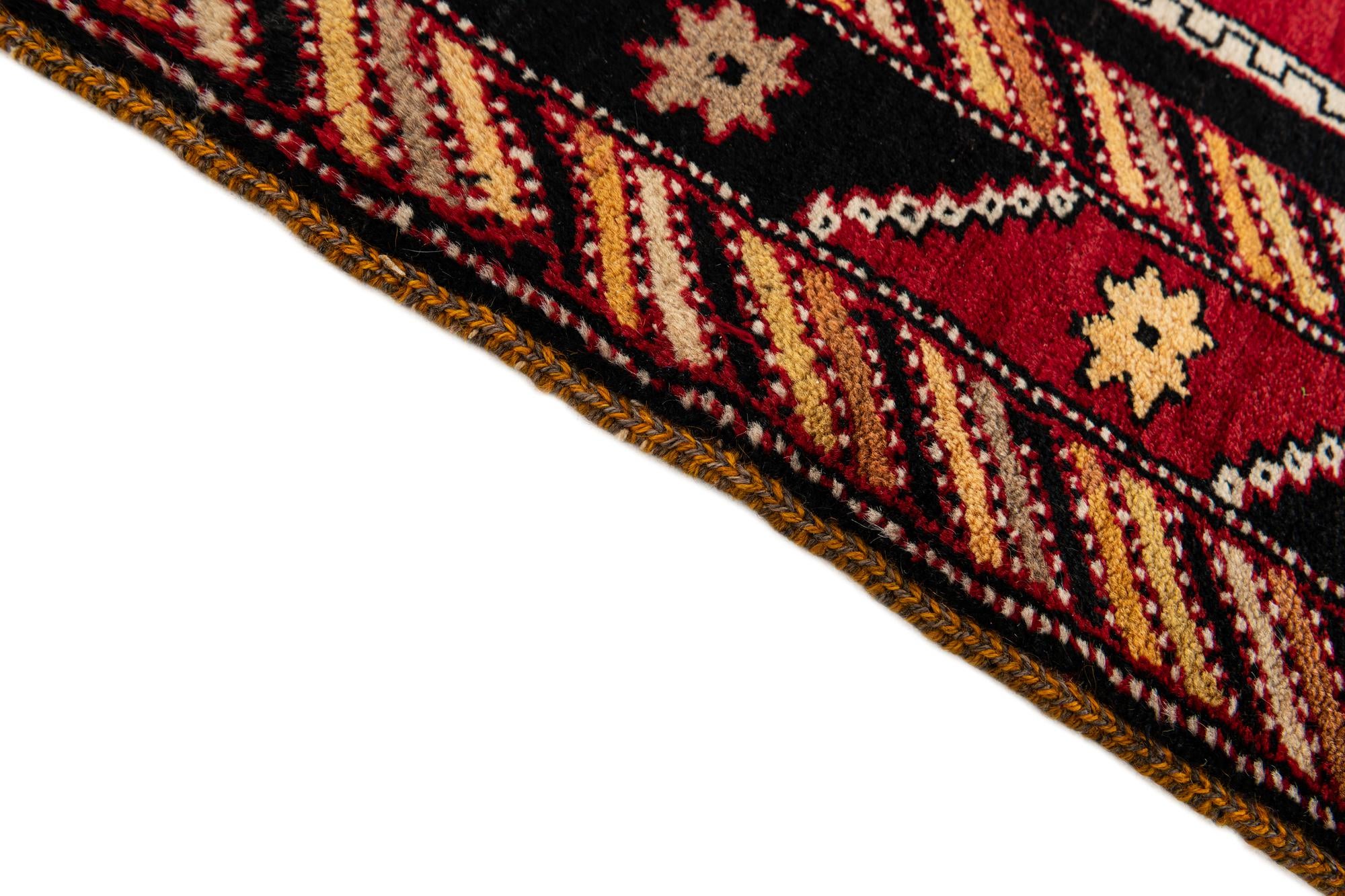 3' 3 x 7' Hand Knotted Anatolian Wool Runner Rug