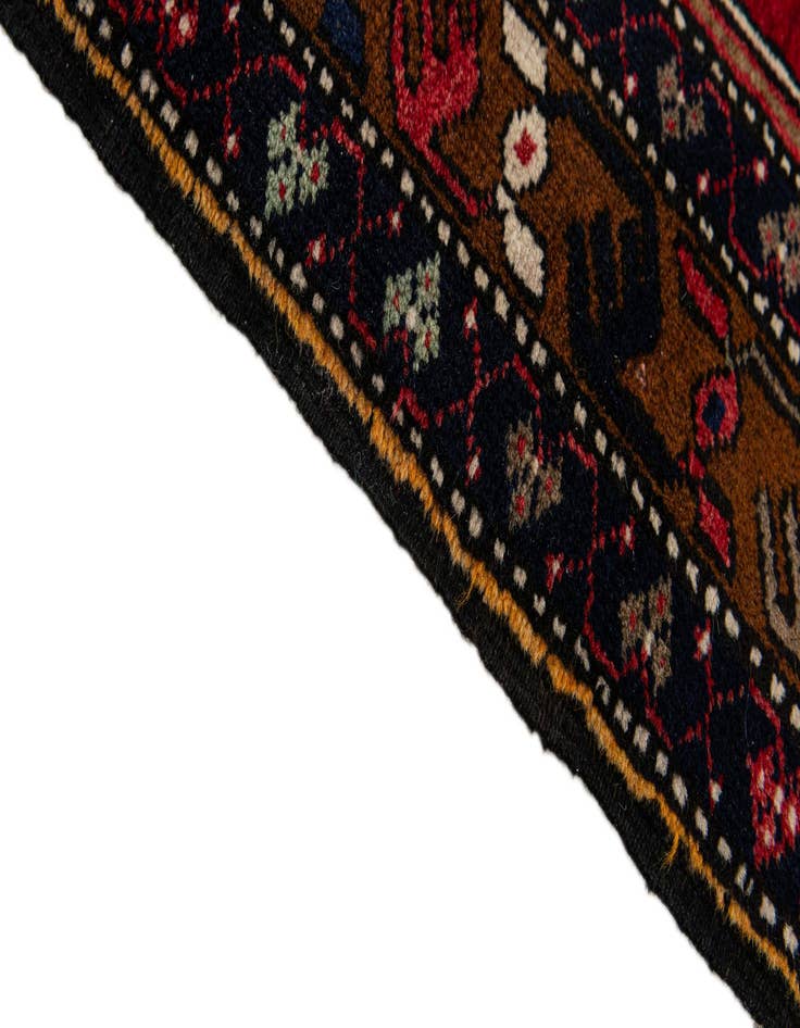 Detail image of 3' 3 x 6' 6 Hand Knotted Anatolian Wool Runner Rug