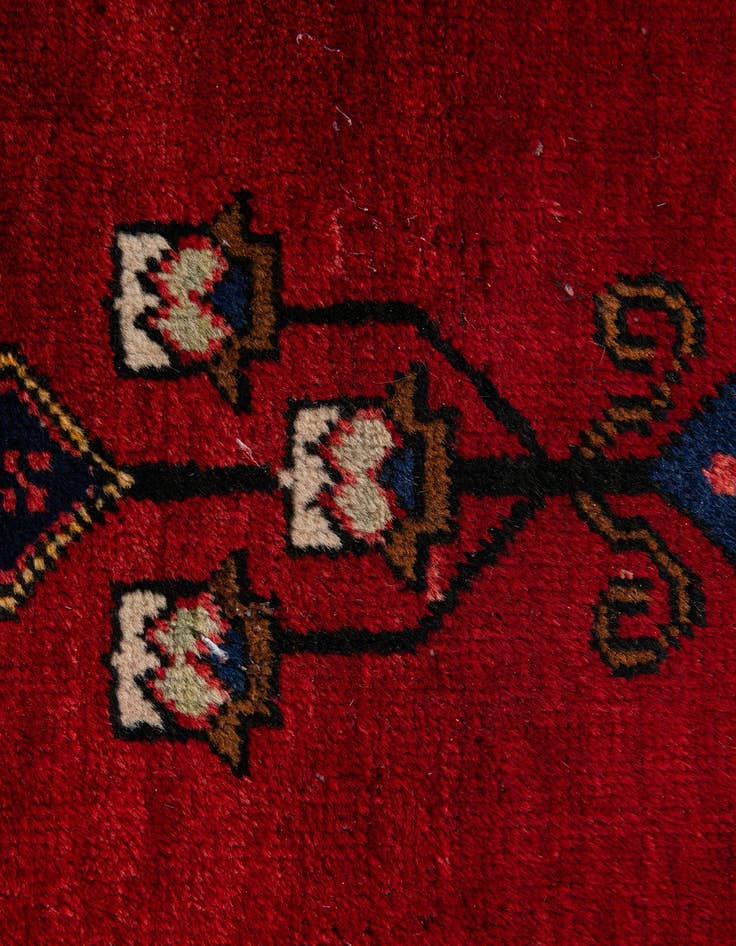 Detail image of 3' 3 x 6' 6 Hand Knotted Anatolian Wool Runner Rug