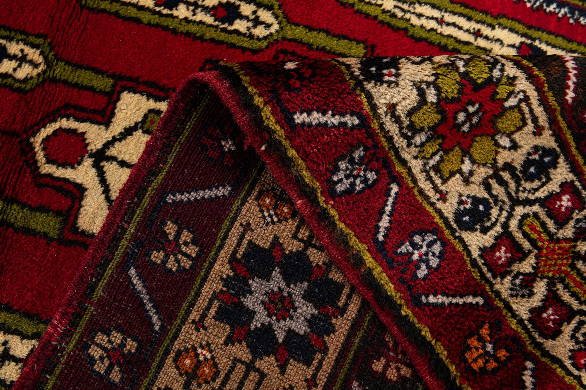 3' 5 x 6' 11 Hand Knotted Anatolian Oriental Wool Runner Rug