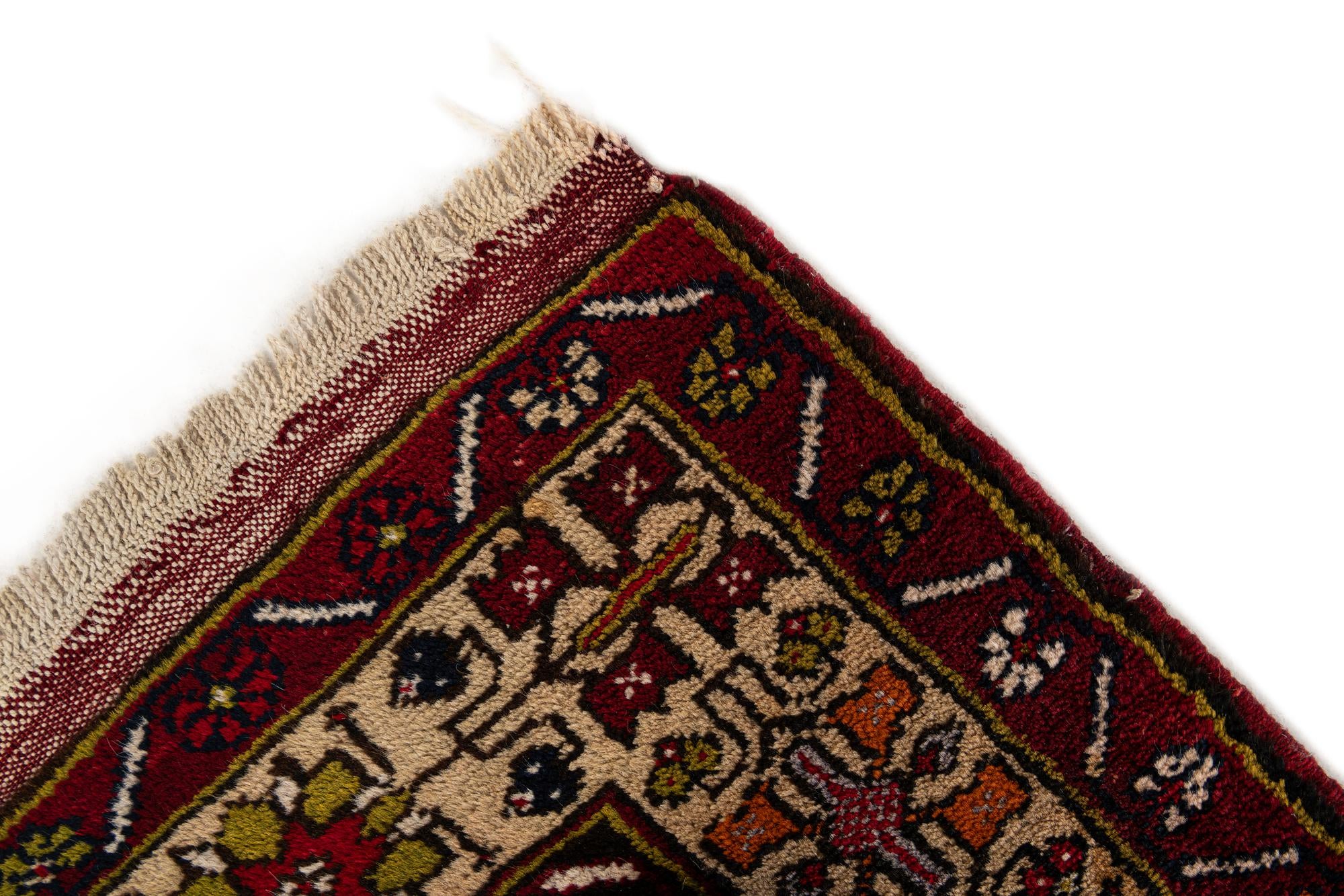 3' 5 x 6' 11 Hand Knotted Anatolian Oriental Wool Runner Rug